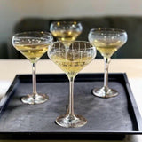 Mikasa Cheers Champagne Saucers.