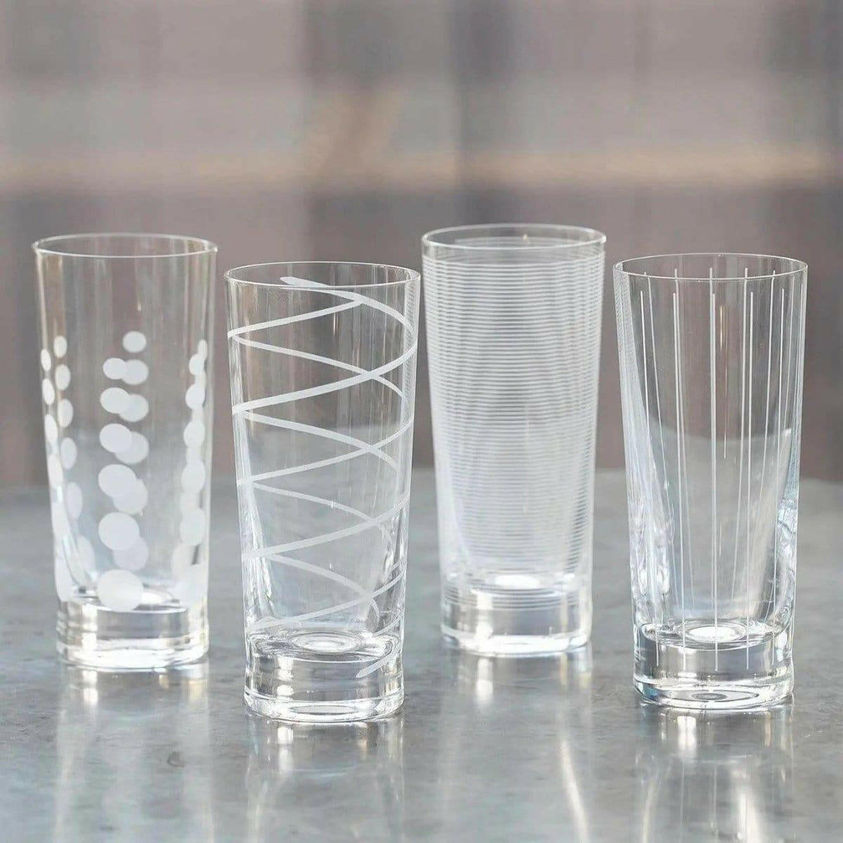 Mikasa Cheers High Ball Glasses.