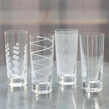 Mikasa Cheers High Ball Glasses.