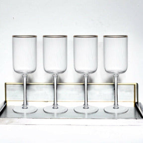 Mikasa Sorrento 4-Piece Crystal Red Wine Glass Set, 450ml - Persora