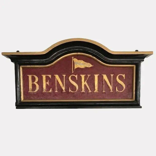 Original Vintage Benskins Advertising Sign.