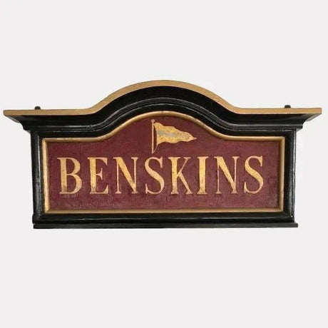 Original Vintage Benskins Advertising Sign.