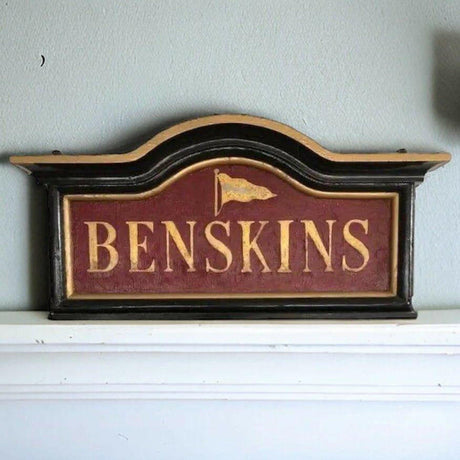 Original Vintage Benskins Advertising Sign.