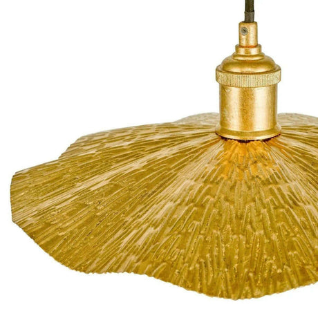 Piper 1 Light Single Pendant Gold Leaf.